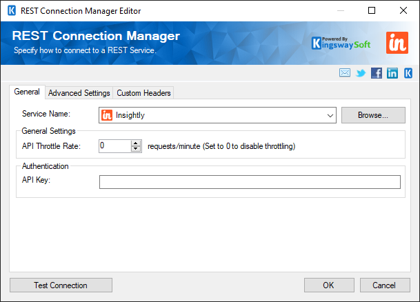 SSIS REST Insightly Connection Manager